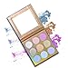 Produktbild shentaotao 1pack Holographic Highlighter Makeup-Palette 9 Farben-Schimmer-lidschatten Illuminating Glow Hervorhebungen Metallic Bronzer Contour Kosmetik Mit Spiegel