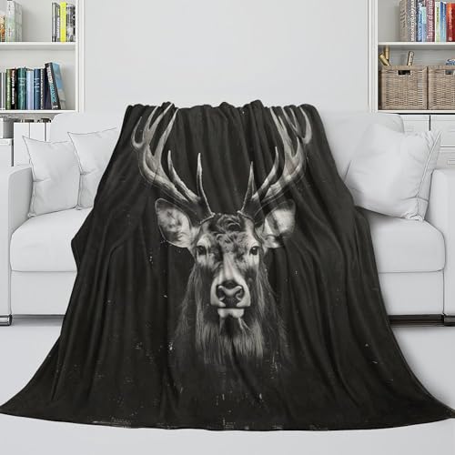 Couverture cerf 3D chaude et antistatique pour vos soirées cocooning - 6