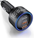 165W Car Charger USB C Fast Charger, Cigarette Lighter Adapter Fast Charging, PD/QC Car Charger Adapter for Dell XPS, MacBook, iPhone 17/16/15 Pro Max, Galaxy S25/S24, Pixel, Accessoire Voiture