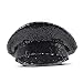 Makamsui Women Glitter Sequin Hat Military Cap for Festival Disco Party Sergeant Cap Sailor Hat Black One Size