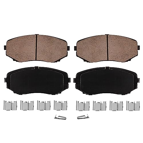 Image of Detroit Axle - FWD Front Wheel Bearings Brake Kit for 07-09 Ford Edge | Lincoln MKX 2007 2008 2009, Disc Brake Rotors Ceramic Brake Pads Wheel Bearings Replacement