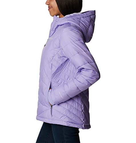 Image of Columbia Women's Omni-Heat Reflective Heavenly Hooded Hiking & Trekking Down Standard Length Jacket