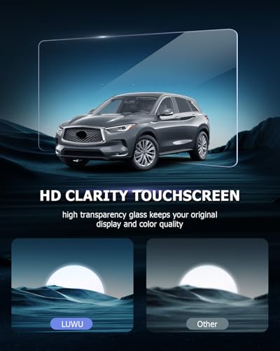 Film protecteur d'écran Infiniti Q50 Q60 anti-rayures tactile LUWU 9H 2 pièces - 5