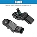 X AUTOHAUX Manifold Absolute Pressure Sensor for Peugeot 106 206 207 306 307 407 607 for Citroen 9639381480 ABS Black