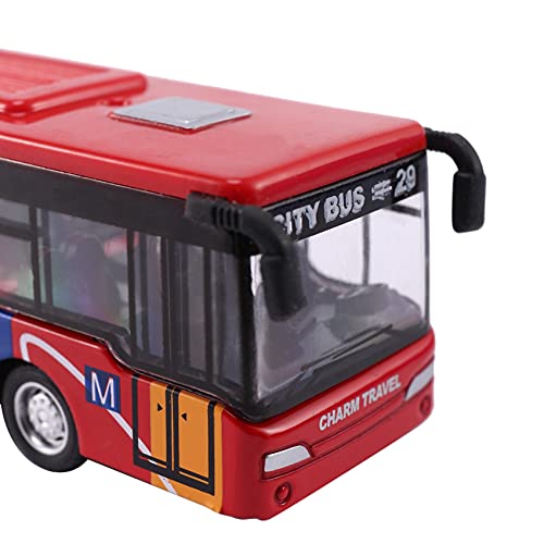 Ocnvlia Kinder Model Vehicle Bus Auto Spielzeug Kleines Baby ZurüCkziehen Spielzeug Rot