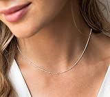  Schmuck Frauen Kette Kügelchen Silber Geschenke