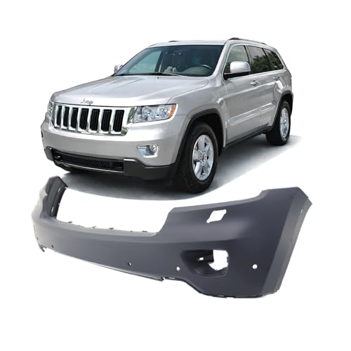 Image of FitParts For Jeep Grand Cherokee 2011-2013 Front Upper Bumper Cover | Primed, Ready to Paint, OEM 68078269AB, CH1000980