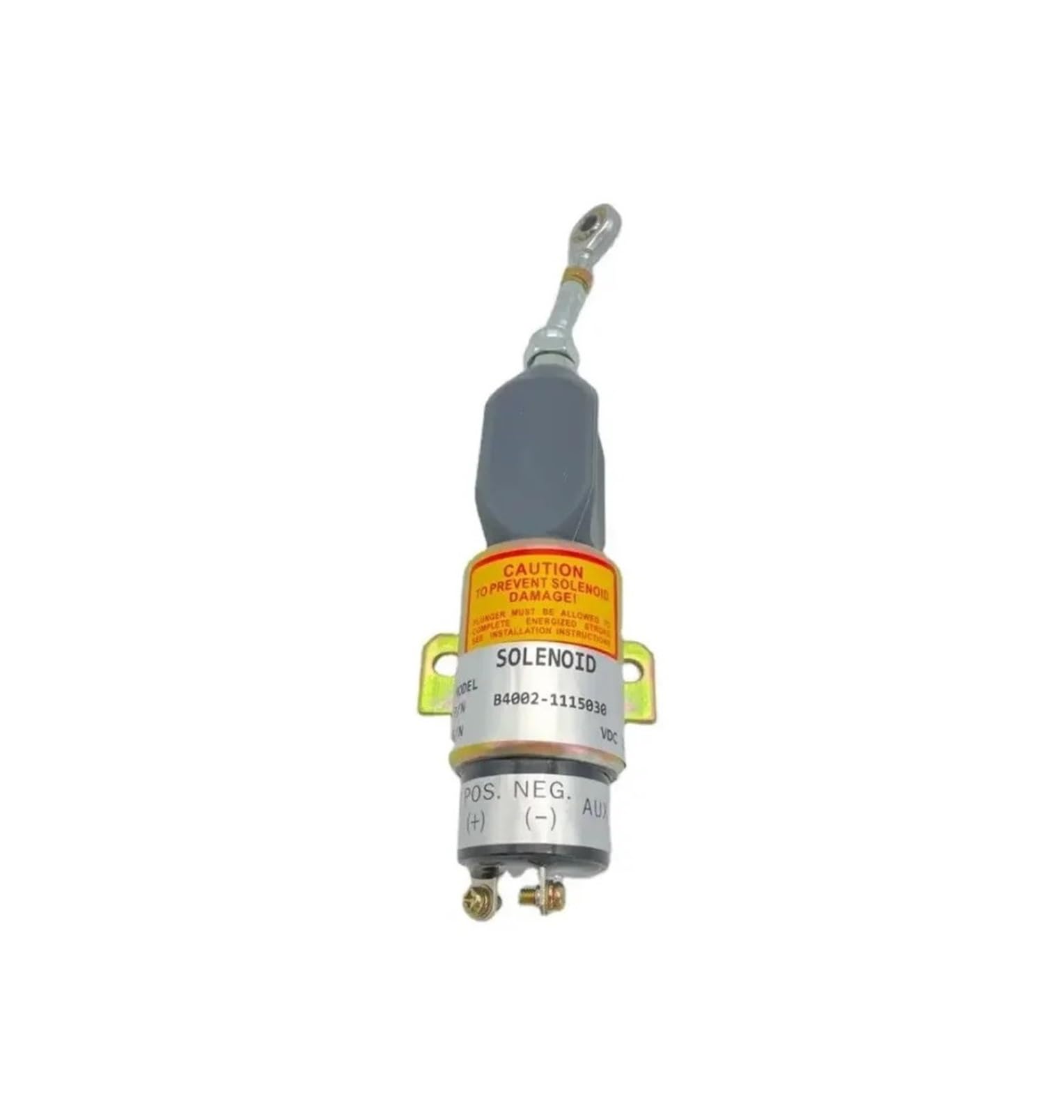 Solenoide de corte de combustible Solenoide de control del acelerador B4002-1115030, válvula solenoide compatible con Yucai de 24 V y 12 V, compatible con excavadoras PC60-7, PC120-7 y PC200-7.(24V)
