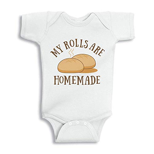 TATY Kids My Rolls Are Homemade Baby Infant Bodysuit