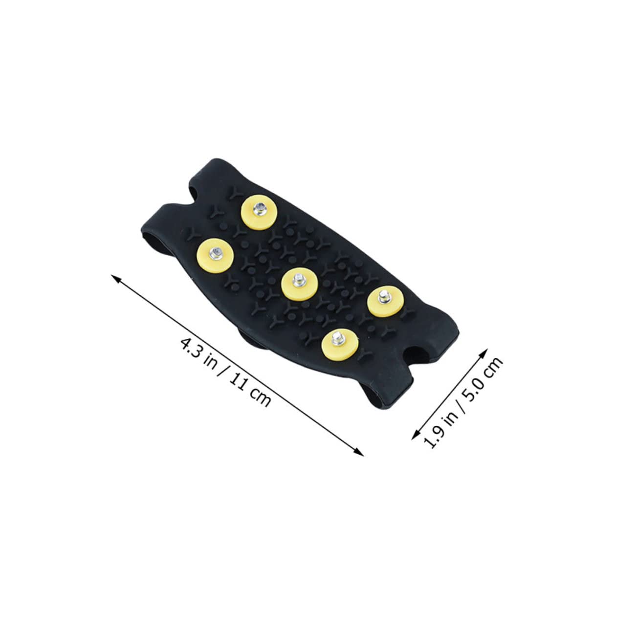 Crampons de Chaussures Antidérapants 2 Paires Tpe Noirs
