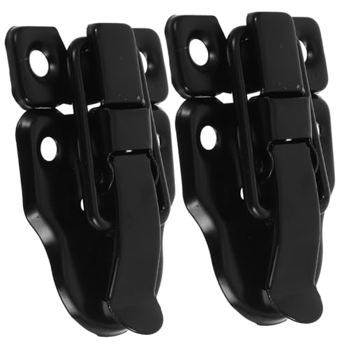 Happyyami 新中式鉄製ダックビルドボックスハスプ ロックホール付き トグルラッチ 木製ジュエリーボックス用 多用途鍵付き装飾バックル