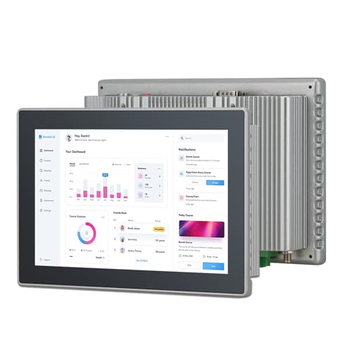 Image of 8 inch Touchscreen Monitor,Ratio 16:10 Wall Mounted Industrial Touch Screen Tablet with HD-MI Out,WiFi & BT,Build-in Speakers & VESA,Android 11 RAM 4G & ROM 32G Suitable for POS,Kitchen