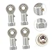 Homoyoyo 4 Pcs Rod End Ball Bearings Phs6 Threaded Fish Eye Spherical Plain Bearing 6- -Ball Joint for Industrial Power Transmission