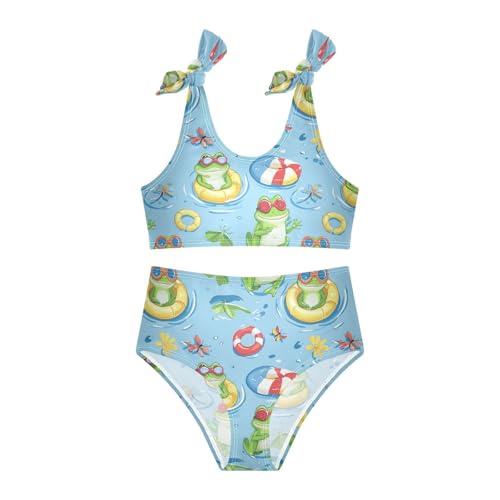 Wusikd Frogs Swimming Girls Swimsuits Two Piece Cute Swimwear Bikinis Set for for Girls Size 3T3