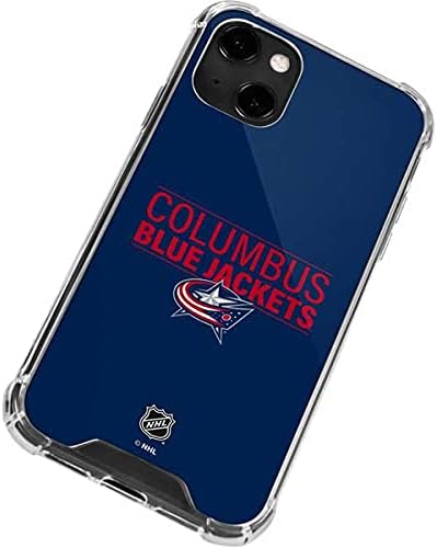 Skinit Clear Phone Case Compatible with iPhone 13 - Officially Licensed NHL Columbus Blue Jackets Lineup Design