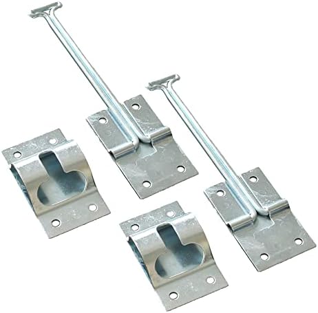 X-Haibei 2 Set 6 Inches RV T Style Entry Door Latch Catch Holder Stainless Steel for Camper Trailer Cargo
