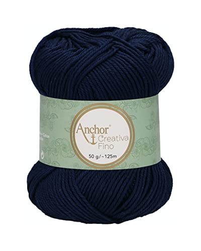 ANCHOR Creativa Fino, Thickness: 4, Packaging: 50G, Running Length: 125M 124 Crochet Threads, Joy