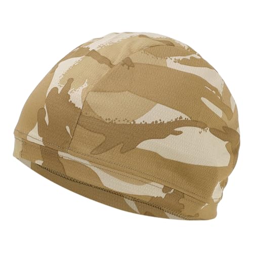 BULLSPANN サイクルキャップ インナーキャップ ヘルメット 自転車 バイク 帽子 冷感 通気性 吸汗 速乾 汗止め ライニング 登山 現場作業 男女兼用 イギリス軍デザート迷彩