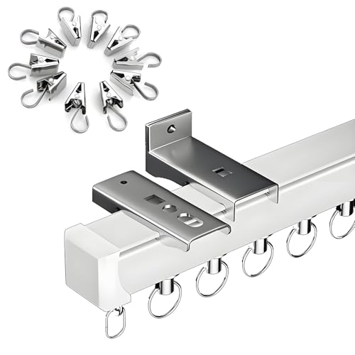 Riel de techo para separar ambientes y transformar tu dormitorio y salón con clips 2