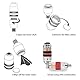 Sagud Airbrush Feuchtigkeitsfang Der Neue Premium Airbrush Inline Mini Luftfilter Airbrush Wasserfeuchte Ölfalle Separator Kit zum Anschluss an Airbrush und Schlauch mit 1/8 Gewinde
