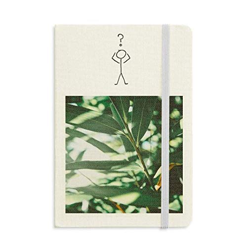 Carnet de questions avec photo Green Leaf Nature au format A5