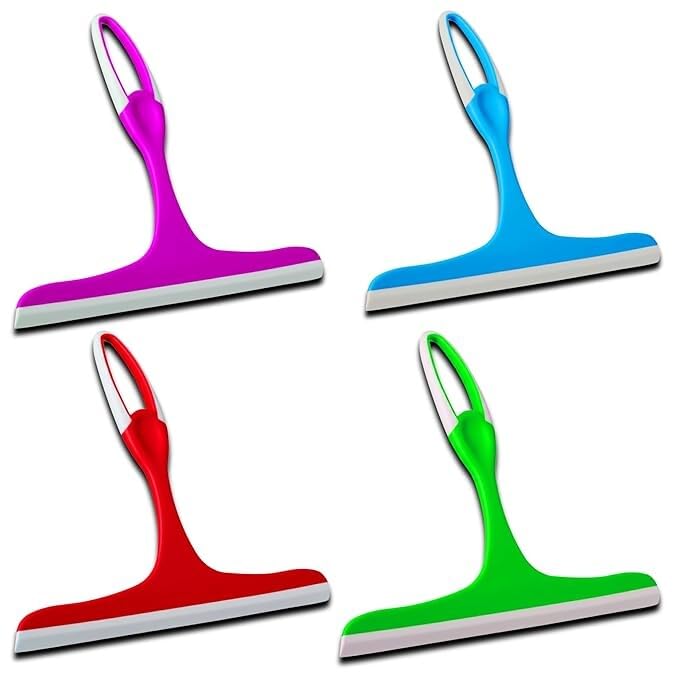 - Small Multi-Purpose Kitchen Wiper for Platform & Glass | Compact Handheld Squeegee with Ergonomic Grip for Window & Tiles & Mirror Cleaning | Durable Leak-Proof Surface Cleaner