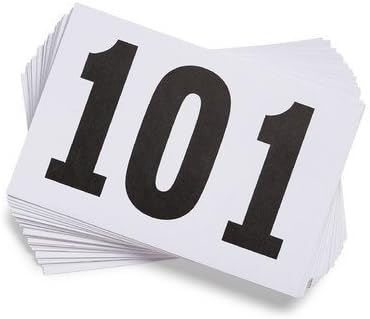 Gill Athletics COMPETITOR'S TUFF TEAR PAPER NUMBERS NUMBERS 401-500