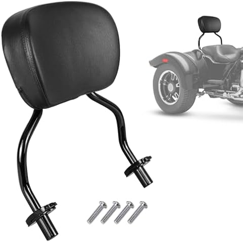 DSISIMO Motorcycle Passenger Backrest Sissy Bar Compatible with for Harley FLRT Freewheeler 2015-2023 Road Glide 3 FLTRT 2023 Detachable Rear Sissy Bar Backrest Cover