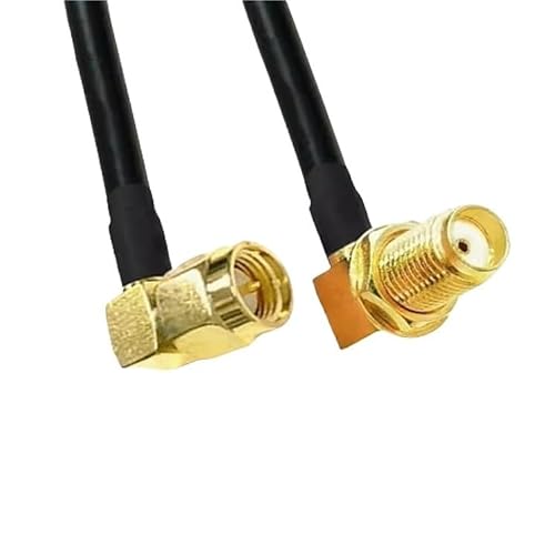 L*/M*R195 50-3 �P�[�u�� RPSMA/SMA ���� SMA �I�X���X�R�l�N�^���p 50ohm ���� WI/*FI an*/�e�i�����p(Black,0.1m)