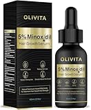 5% Minoxidil Hair Growth for Men and Women: Biotin Hair Growth Serum for Beard & Hair Loss, Thinning, and Faster Regrowth Treatment - 60ML