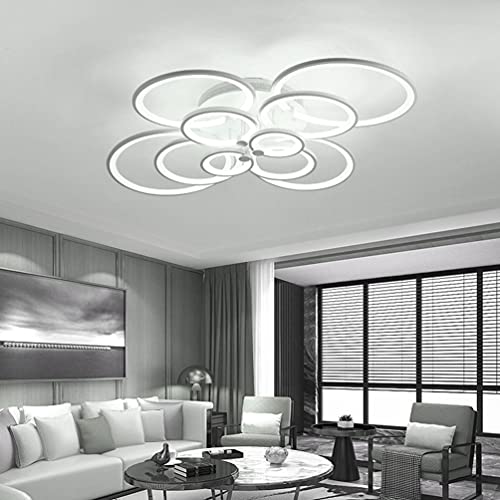 Plafonnier LED moderne à intensité variable pour chambre et bureau