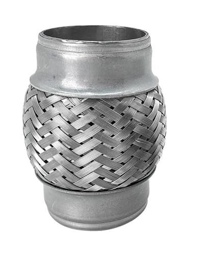Flexible d'échappement en acier inoxydable double tresse de haute précision pour silencieux