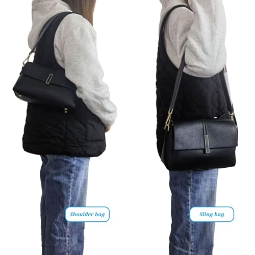 Image of 24.8 inch Leather Replacement Strap for Handbags Shoulder Bag with Metal Buckles
