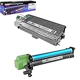 Speedy Inks Compatible Toner & Drum Set Replacement for Sharp AL-100TD and AL-100DR (1 Toner, 1 Drum, 2-Pack)