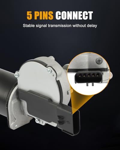 Image of ROADFAR Front Windshield Wiper Motor Fit for Jeep for Wrangler 2007-2016 | Fit For Jeep For Wrangler 2007-2016|Replace 55077859AB|55077859AC|55077859AD|68002388AA|5 Pins