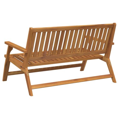 Banco de madera maciza de acacia de alta resistencia para exterior 6