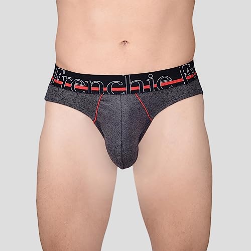 Image of Frenchie Casuals 4002 Men's Cotton Briefs, Soild Underwear for Men with Ultrasoft Waistband - Pack of 4(M)