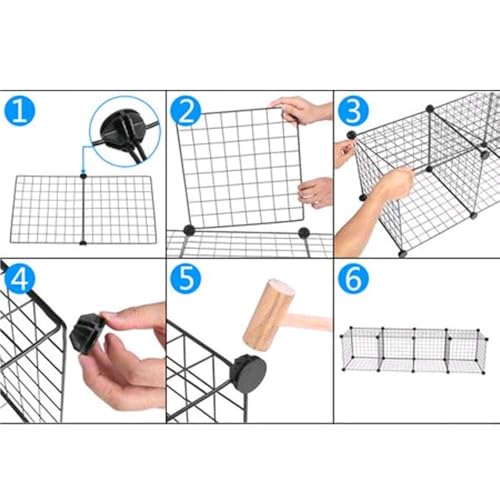 Luabue 40pcs Verbindungsstücke für Steckregalsystem Kunststoff Plastikverbindungsstück für DIY Steckregalsystem Rund Verbinder Steckregal Schwarz Kunststoffstecker für Regale Lagerregale
