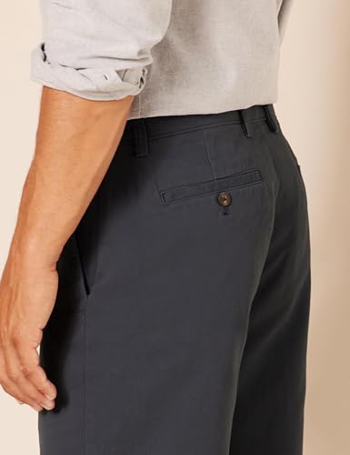 Image of Amazon Essentials Men's Classic-Fit 9 inch Cotton Twill Chino Shorts with Button-Through Pockets