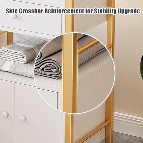 Carrello portautensili a 3 ripiani con ripiani durevoli per un uso versatile, mobile per bagno, cucina, ufficio e officina, facile da montare, soluzione di archiviazione