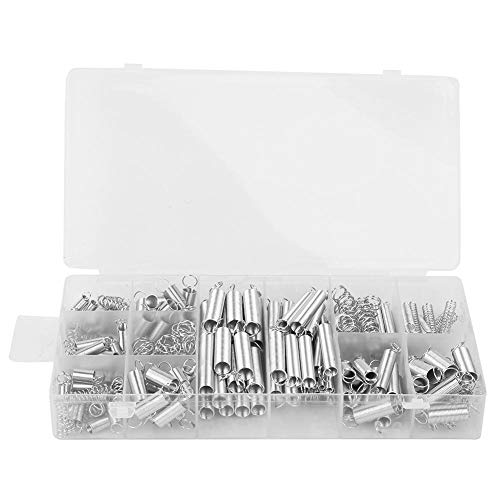 200Pcs Tension/Pressure Spring Steel Spring, Spring Steel Material Good Extension and Pressure Pressure Spring, for Industrial for Repairs(200PC spring)