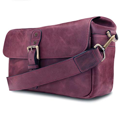 MegaGear Torres MG1703: Bolso Bandolera de Piel para cámaras réflex Digitales y sin