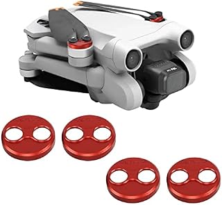 Mavic Mini 3 Pro, 4 sztuki, aluminiowe osłony na silnik, do drona DJI Mini 3 Pro, akcesoria, pyłoszczelne, wodoszczelne, zestaw ochronny (czerwone)