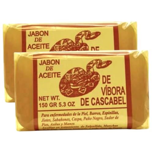 Jabón de serpiente de cascabel 2 unidades de jabón en barra para el acné facial y corporal ilumina la piel y reduce la pigmentación adecuado para todo tipo de piel barra para baño ducha 150 g
