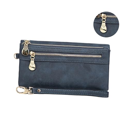 Homoyoyo Women's Vintage Clutch Bag Pu Leather Billfold Large Pockets Snap Closure Easy to Carry3