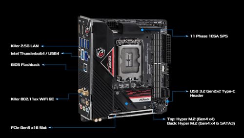 Asrock MB Z690 Phantom Gam.ITX - - - Scheda madre - Immagine 1