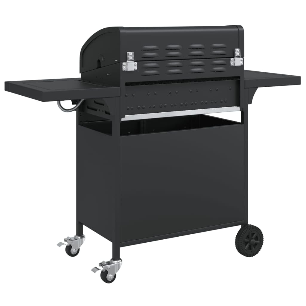 Meble Select grill gazowy z 5 palnikami czarna stal malowana proszkowo