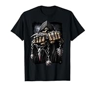 Gothic Gaming design. You know it is Game Over if you see this skeleton Reaper with his carved knuckles. Where 'Art meets Fashion', Spiral artwork covers a range of themes from tribal, gothic, horror and fantasy to the more cute and cuddly along with...