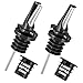 Poura Boquillas Dispensadoras – Boquilla para Botella Patentada – Dispensador de Aceite y Vino - Flujo Medio y Cierre para Control Preciso – Vertedor de Botella Universal – 2 Pack Negro (Negro, 2)