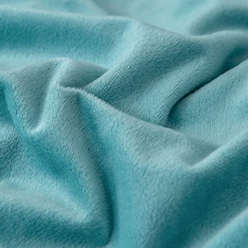 Jete de canape velours cristal vert 200x350cm protège de l'hiver